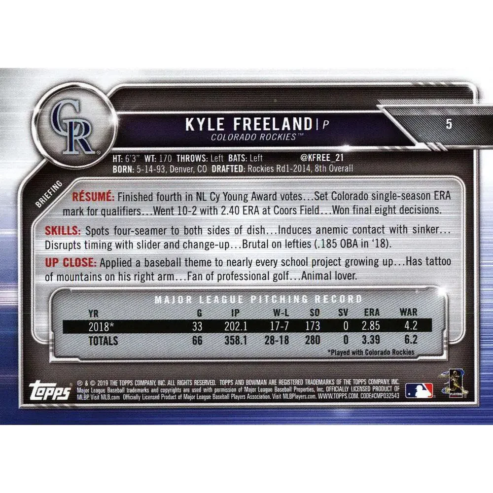 Bowman collect 2019